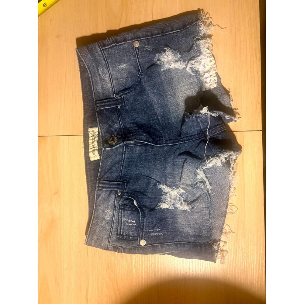 paris blues ripped shorts